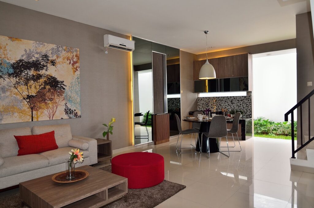 rumah minimalis modern konsep Open Plan Living