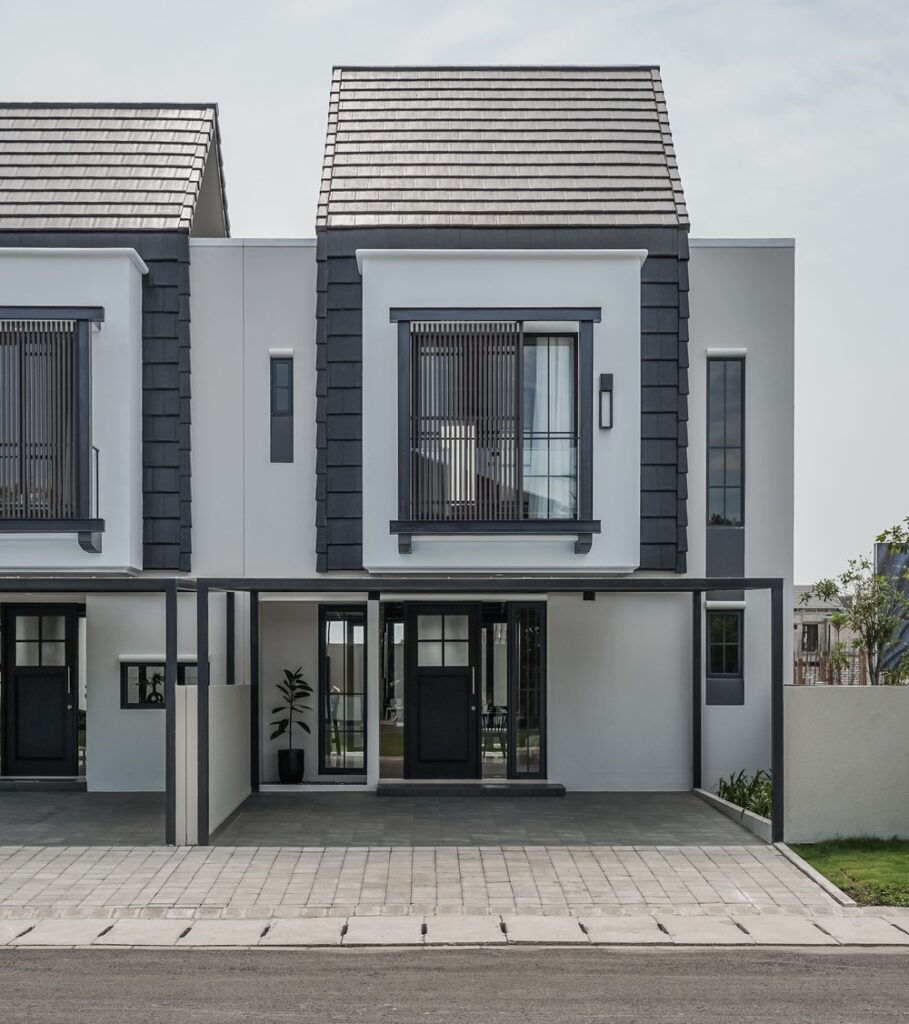Rumah minimalis modern konsep geometri