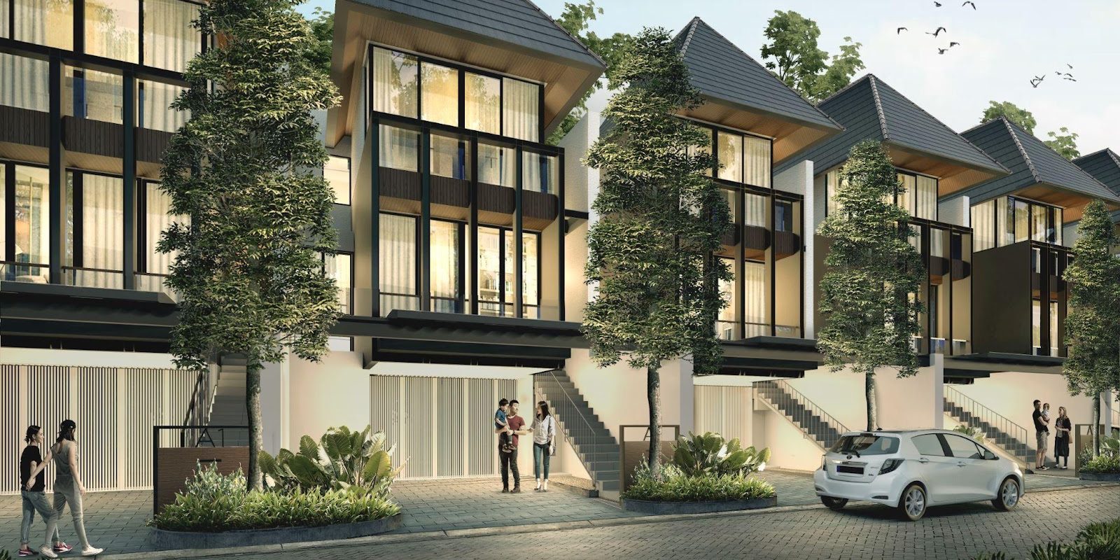 rumah mewah Pinang Townhouse