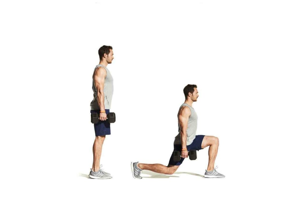 Gerakan olahraga split lunge