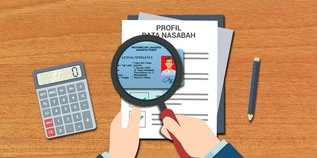 Ilustrasi pengecekan profil data nasabah