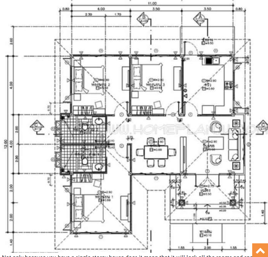 Denah Rumah Minimalis 3 Kamar Sederhana