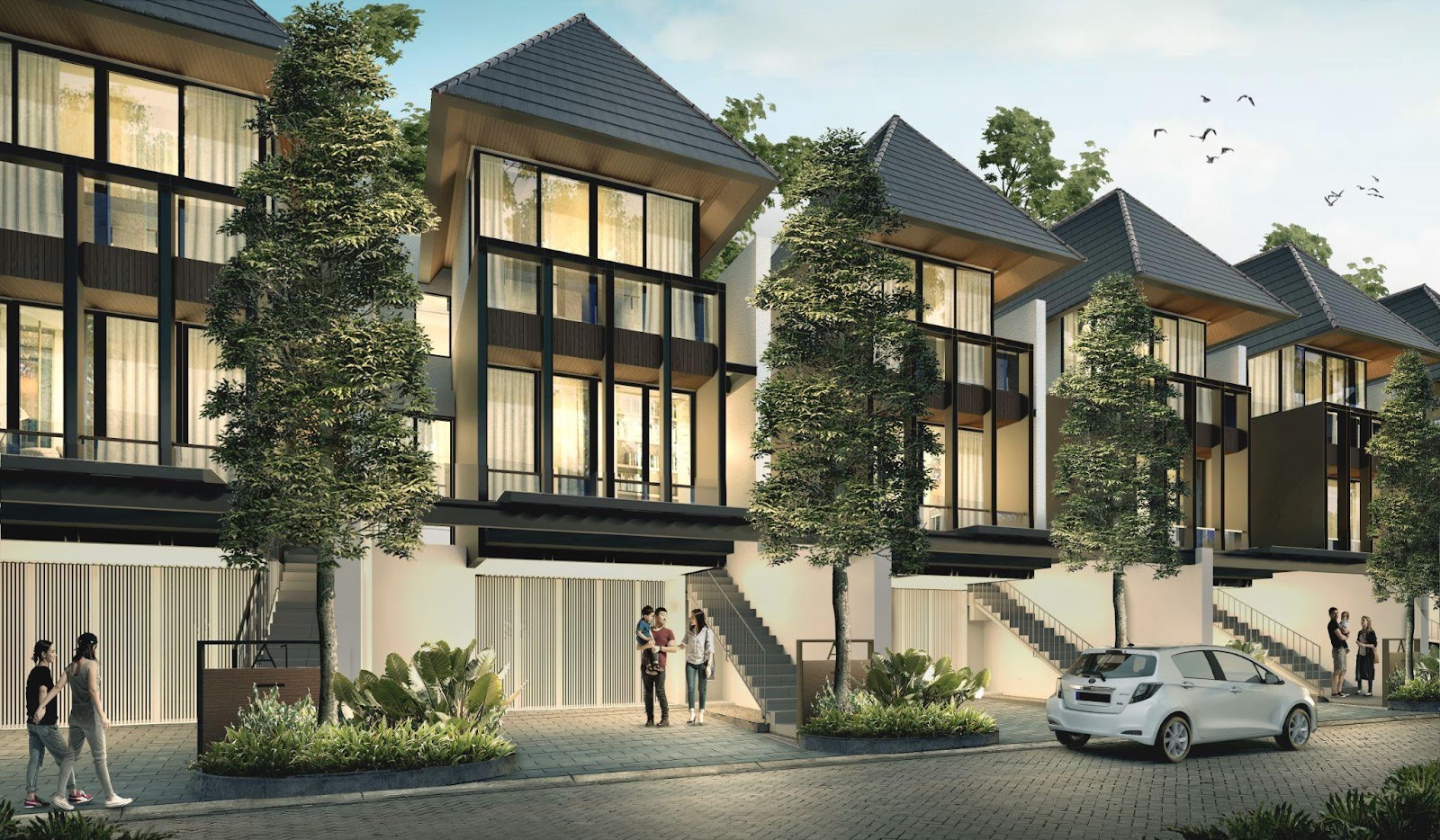 rumah mewah Pinang Townhouse