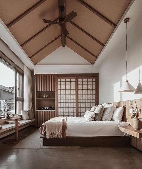 desain kamar japandi