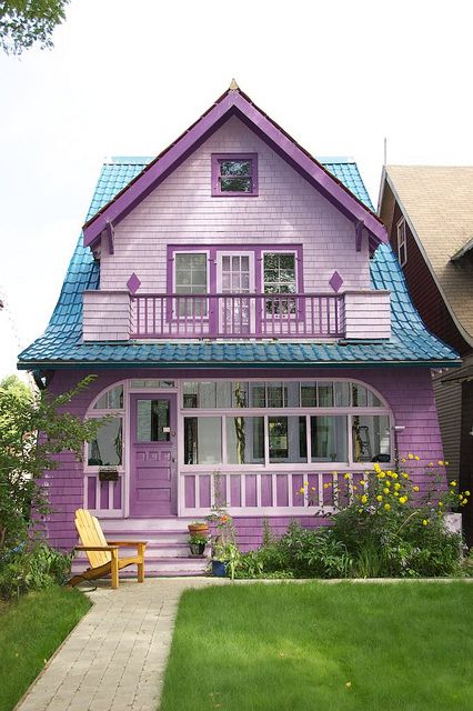 Cat Rumah Minimalis Ungu Lavender