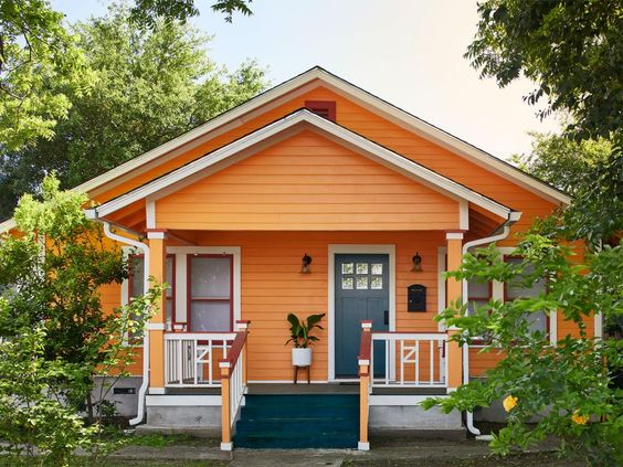 Cat Rumah Minimalis Warna Orange