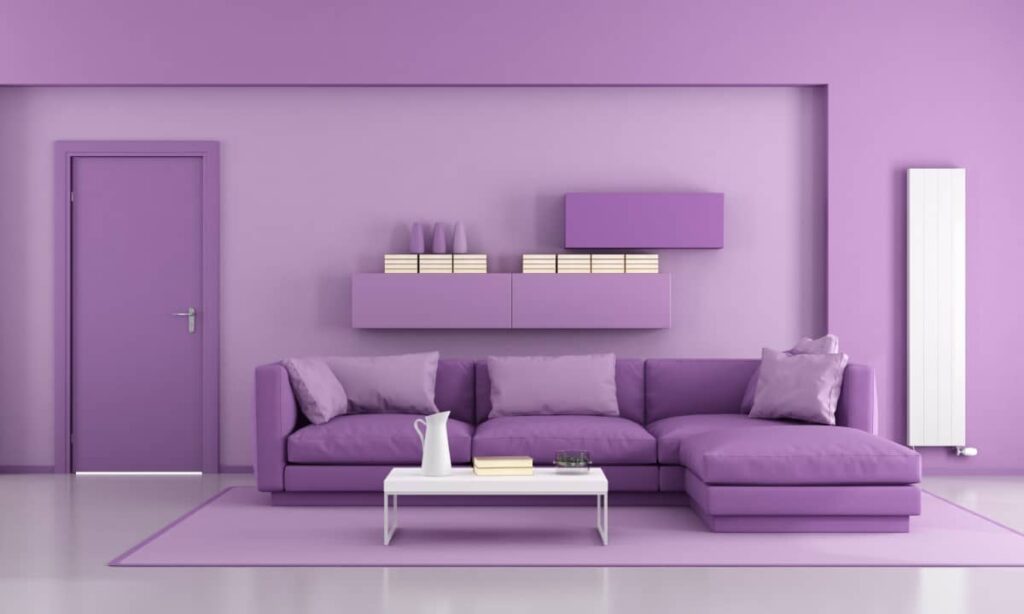 warna cat rumah ungu
