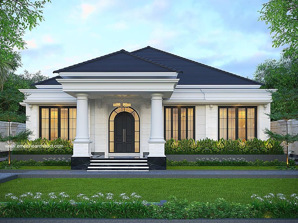 Rumah Tropis dengan Sentuhan Klasik Eropa