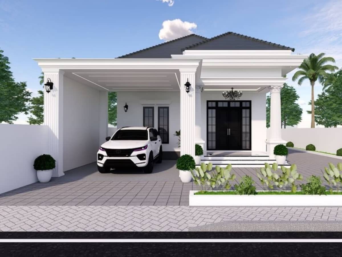 Rumah Neo-Klasik Sederhana yang Mewah