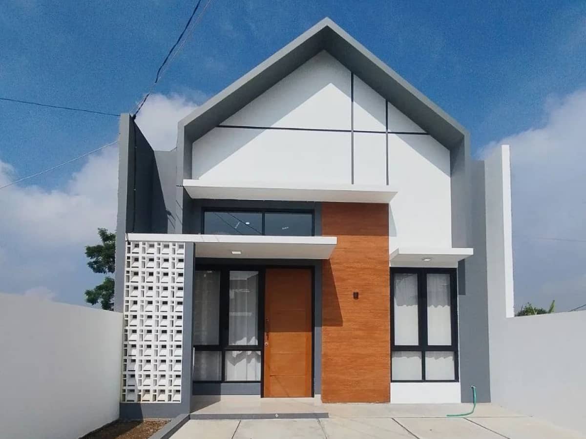 Rumah Skandinavia Eropa Berwarna Putih