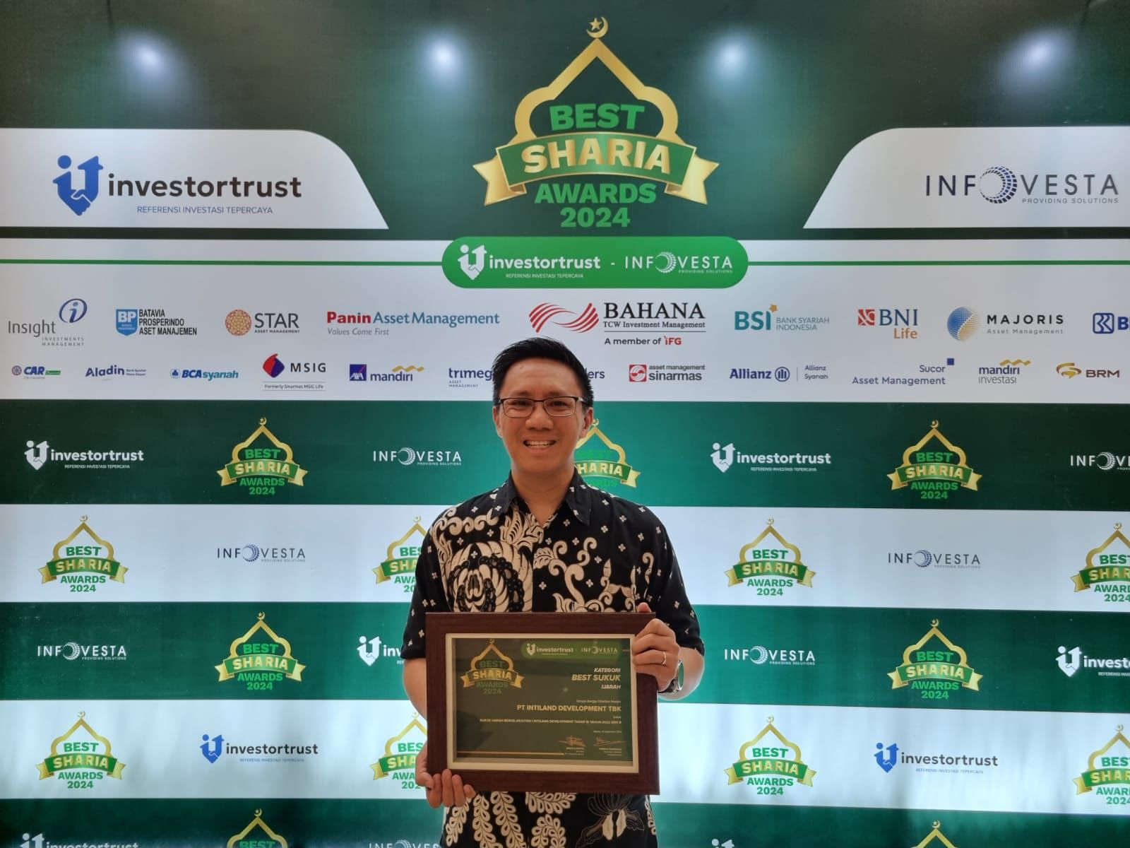 Intiland Dianugerahi Best Sukuk Ijarah dalam Best Sharia Awards 2024
