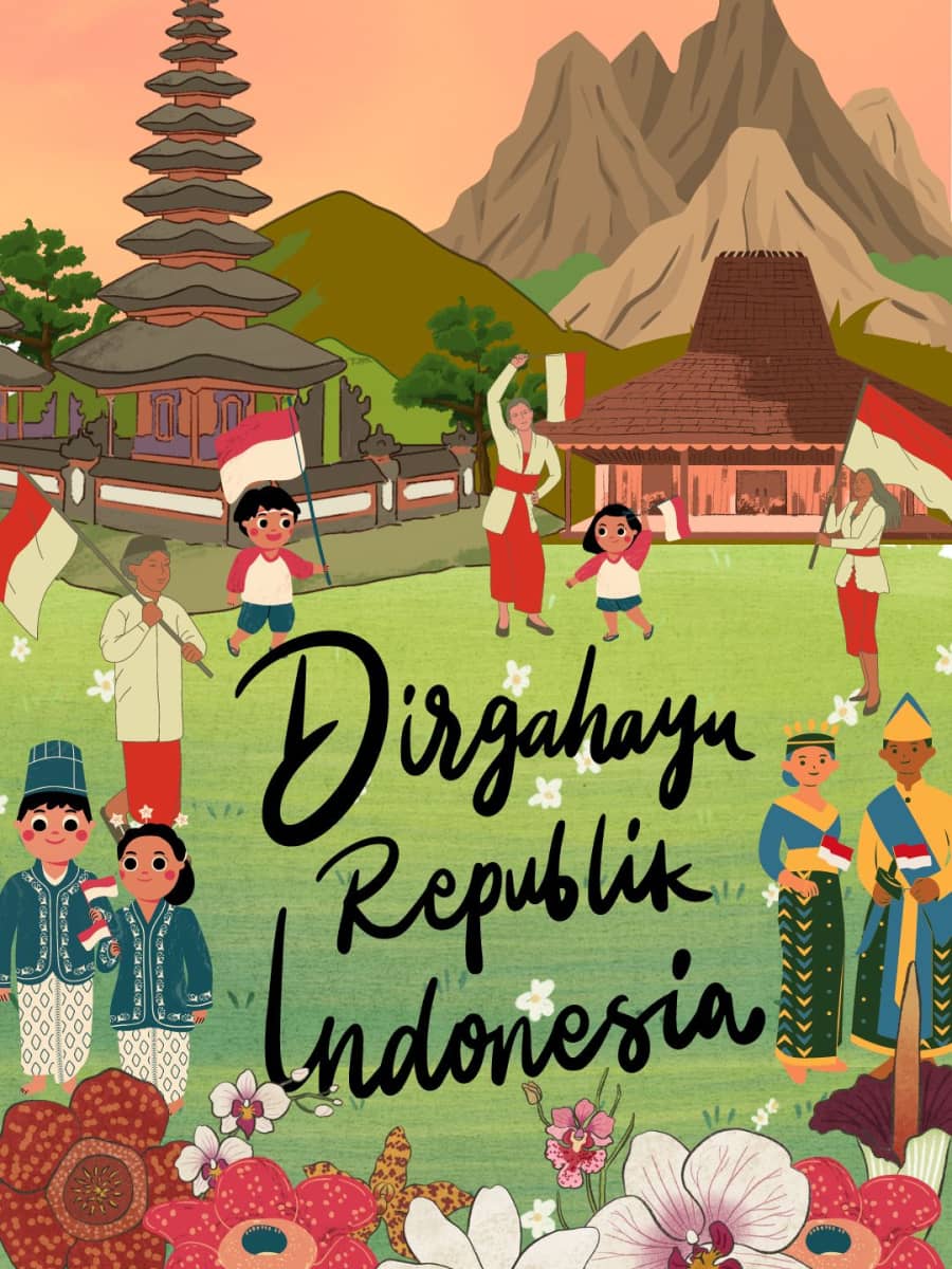 Poster Kemerdekaan di Dinding