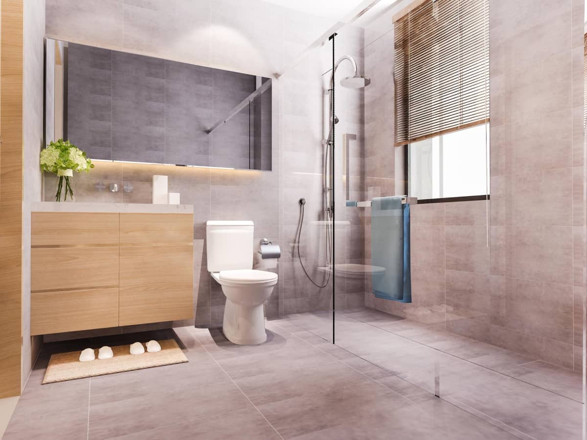 Pintu Kamar Mandi Kaca Tempered