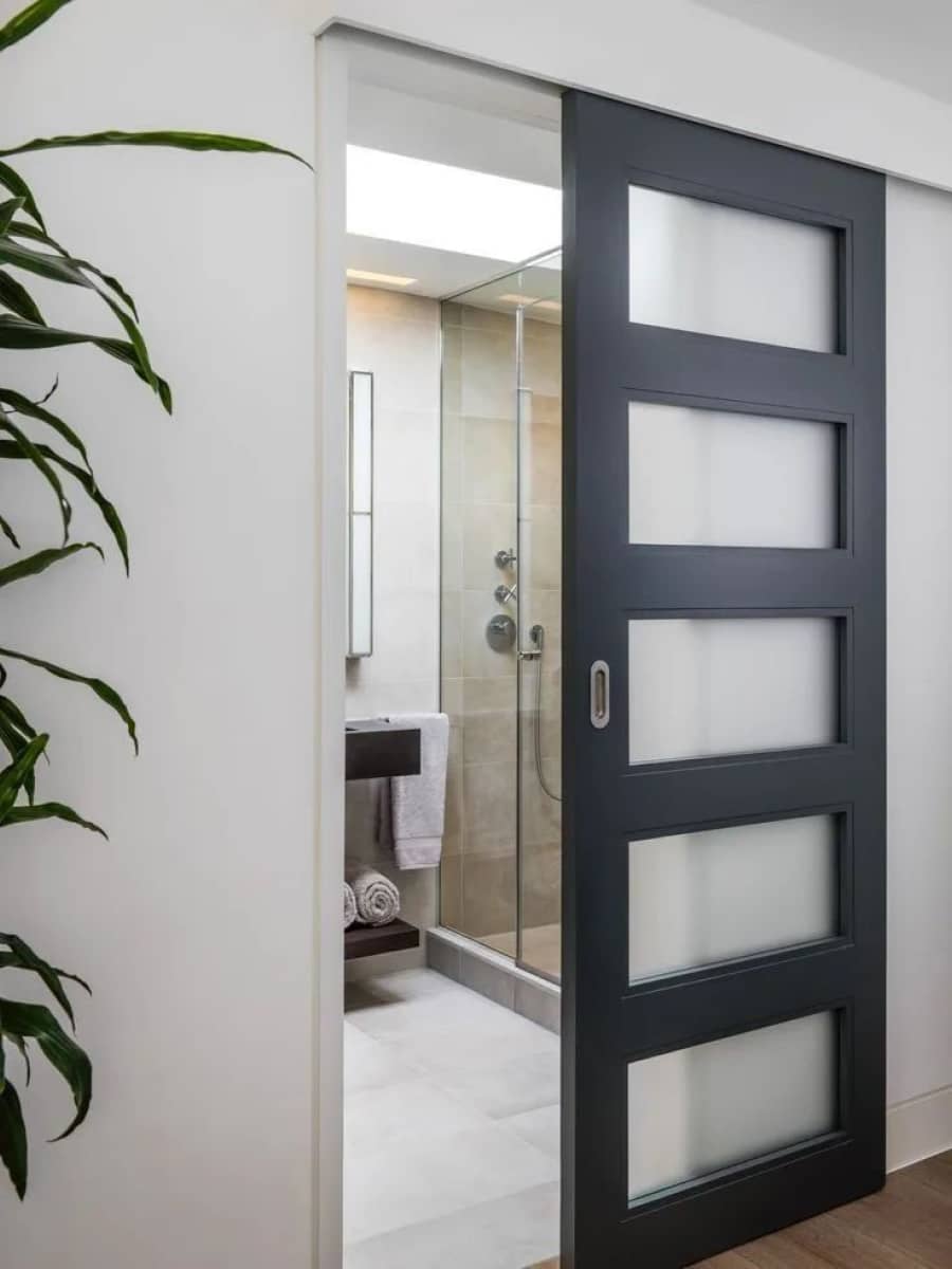 Pintu Geser (Sliding) untuk Ruang Sempit, model pintu kamar mandi
