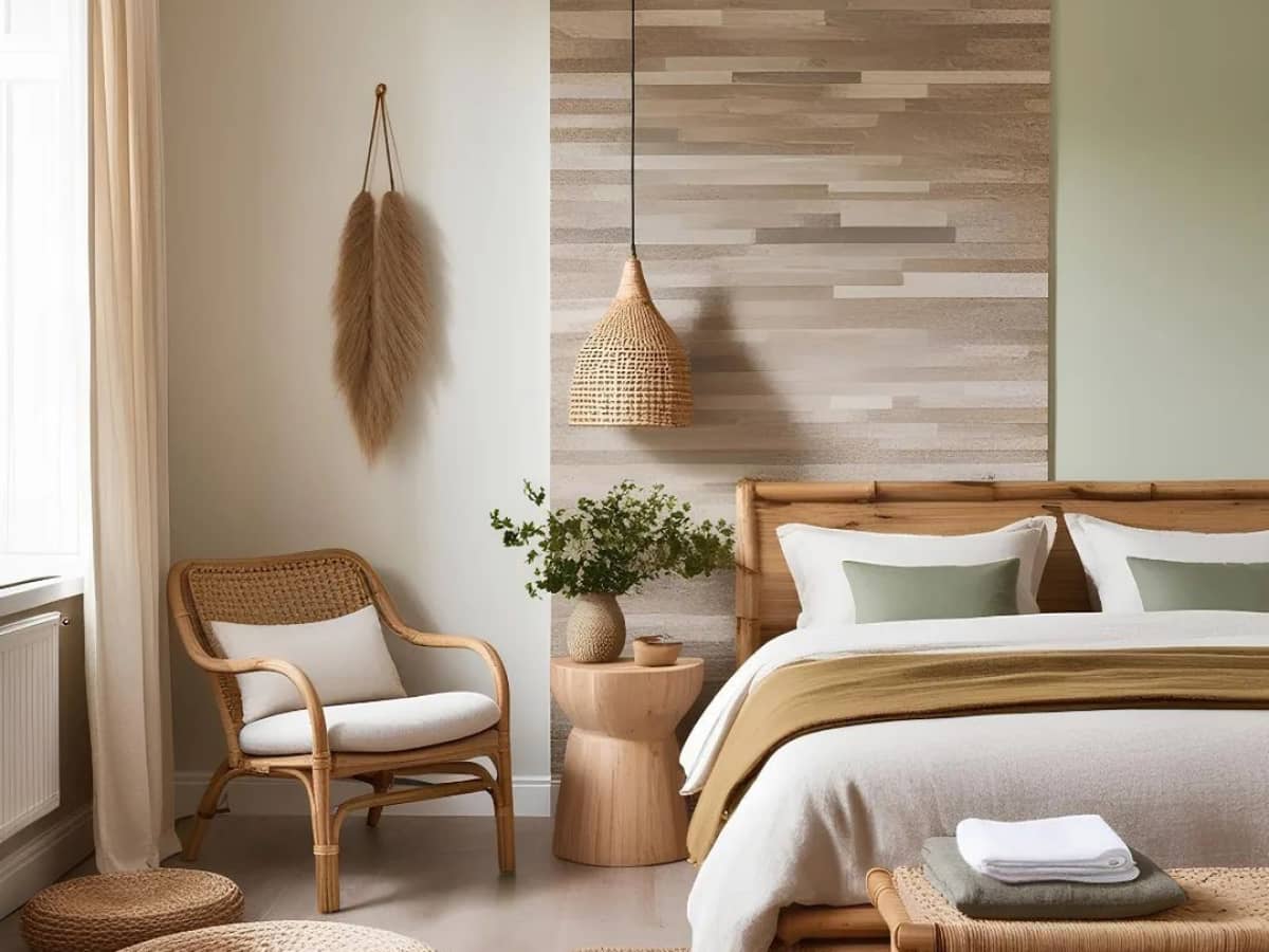 Kamar Tampilan Minimalis Kayu yang Cozy